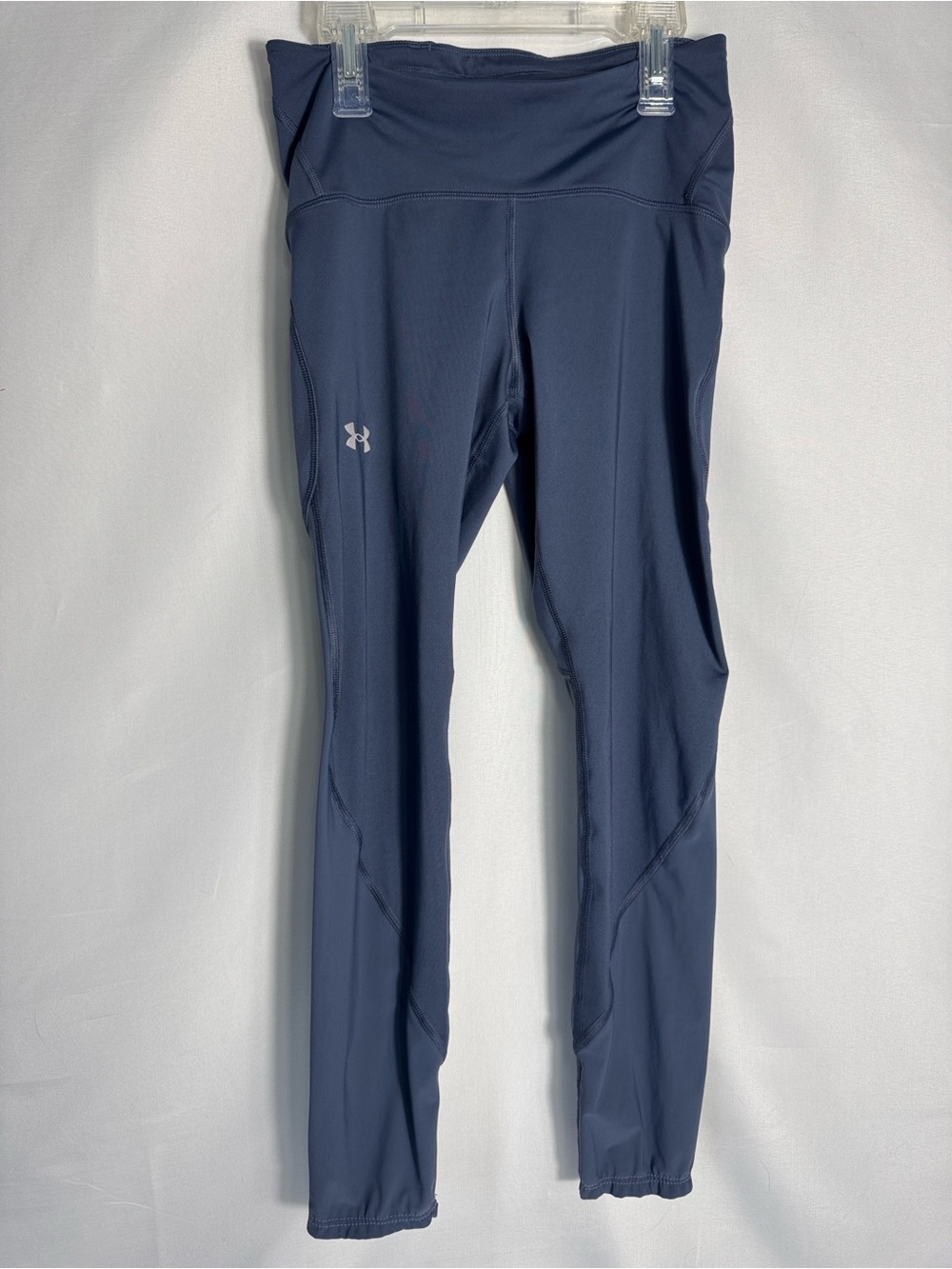 Under Armour Women's Navy Compression High-Rise Leggings with Cinched Ankles